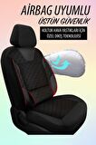 NiCe Shop Chevrolet Lacetti Uyumlu Koltuk Kılıfı Genesa Serisi - Kırmızı