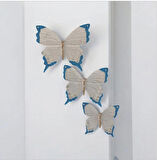  Dekoratif Üçlü Kelebek Duvar Süsü Ev Dekoru