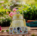 Sevimli Tavşanlı Matara (1100 ML) ÇIKARTMA HEDİYELİ