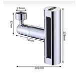  4 Modlu 360 Derece Dönebilen Şelale Basınçlı Su Tasarruflu Fiskiye Musluk Lavabo Batarya Başlığı,Ucu