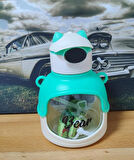 ŞAPKALI ŞEFFAF MATARA SULUK YEŞİL RENK