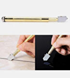 Elmas Kalem Cam Kesici Fayans Kesici Kendinden Yağlama Yağı Besleme Uçlu Cam Kesici Metal Saplı