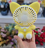 SEVİMLİ HAYVAN MASAÜSTÜ ŞARZLI ÖZEL FİGÜRLÜ SARI RENK EL FANI