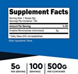 Nutricost Creatine Monohydrate Powder 500 GRAM - USA MENŞEİ