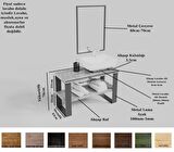 Ntconcept Sina Ayna Çerçeveli Masif Ahşap Lavabo Dolabı Hilton