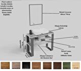 Ntconcept Mina Ayna Çerçeveli Masif Ahşap Lavabo Dolabı Hilton