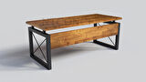 Ntconcept Lina Çalışma Masası Ahşap - Metal 85 x 140 cm Açık Ceviz - Siyah 