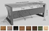 Ntconcept Vena Çalışma Masası Ahşap 85 x 140 cm Açık Ceviz 