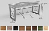 Ntconcept Truva Çalışma Masası Ahşap 85 x 200 cm Açık Ceviz 