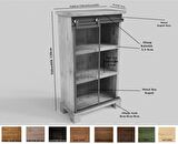 Ntconcept Nita Ofis Masası Ahşap 85 x 240 cm Açık Ceviz - Siyah 