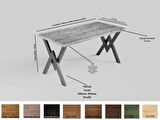 Ntconcept Venüs Çalışma Odası Takımı Ahşap 75 x 210 cm Açık Ceviz 
