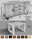 Ntconcept Foe Ofis Masası Ahşap 85 x 180 cm Ceviz 