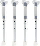 Microcase Metal Katlanabilir Yükseklik Ayarlı Masa ve Sehpa Ayak Takımı 4 Adet BEYAZ AL5059