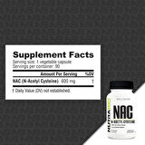 NutraBio, NAC N-Acetyl Cysteine, 600 mg, 90 Veggie Capsules