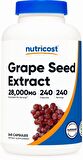 Nutricost, Grape Seed Extract Kalp koruyucu + Tansiyon + Kan dolaşımı 28000 mg , 240 Capsul