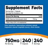Nutricost GABA 750 MG 240 CAPSUL