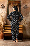 Lukitus Büyük Beden Peluş Polar Pijama Takımı