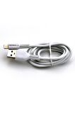 Apple Iphone Uyumlu 2.2 A Lightning & USB Data ve Şarj Kablosu 1 Metre Beyaz Tüm Modellerle Uyumlu