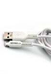 Micro & USB 2.2 A Şarj ve Data Kablosu 1 Metre Beyaz Samsung Huawei Modellerle Uyumlu