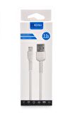 Micro & USB 2.2 A Şarj ve Data Kablosu 1 Metre Beyaz Samsung Huawei Modellerle Uyumlu