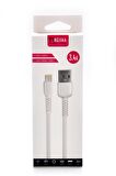 Apple Iphone Uyumlu 3.4 A Lightning & USB Data ve Şarj Kablosu 1 Metre Beyaz Tüm Modellerle Uyumlu