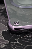 iPhone 11 Uyumlu Mor Renkli İnce Kenarlı Şeffaf Sert Kapak Kılıf