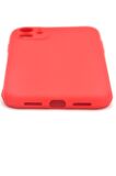 iPhone 11 Uyumlu Düz Renk Esnek Yumuşak Silikon Kılıf  Rubber Kırmızı