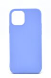 iPhone 12 Pro Max Uyumlu Düz Renk Esnek Yumuşak Silikon Kılıf  Rubber Açık Mor