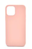 iPhone 12 Pro Uyumlu Düz Renk Esnek Yumuşak Silikon Kılıf  Rubber Pembe
