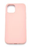 iPhone 12 Pro Uyumlu Düz Renk Esnek Yumuşak Silikon Kılıf  Rubber Pembe