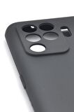 Oppo Reno 5 Lite Uyumlu Düz Renk Esnek Yumuşak Silikon Kılıf  Rubber Siyah
