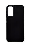 Samsung Galaxy A14 Uyumlu Deri Görünümlü Sert Kapak Kılıf Siyah