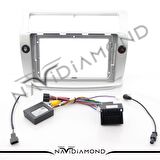 NAVIDIAMOND CITROEN C4 2005-2010 GRI ANDROID TEYP ÇERÇEVE (9 INCH) - SOKET - CANBUS
