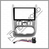 NAVIDIAMOND DACIA LOGAN GRİ 2011-2012 ANDROİD TEYP ÇERÇEVE (9 INCH) - SOKET - CANBUS