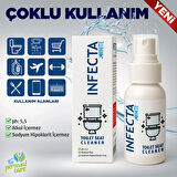 Infecta Klozet Tuvalet Temizleyici Hijyen Spreyi Seyahat Ve Çanta Boyu 50 Ml. Ikili Set