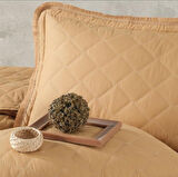 Çift Kişilik Yatak Örtüsü Tafana V4 Zencefil