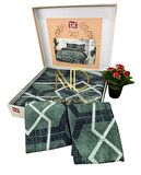 Çift Kişilik Saten Nevresim Takımı Nova Yeşil