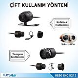 Navistar AHD 720P 4 Pin Soketli Kelebek ve Tampon uyumlu 6 MT 4 Pin Kablolu Kamera