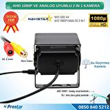 Şapkalı AHD 1080P ve Analog Pal Çevirilebilir Gece Görüşlü AV girişli Metal Ayaklı Full HD Kamera