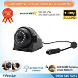 Metal Kasa AHD 1080P ve Analog Pal Çevirilebilir 4 Pin Gece Görüşlü Yan, Ön ve Arka Uyumlu Full HD K