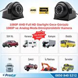 Metal Kasa AHD 1080P ve Analog Pal Çevirilebilir Gece Görüşlü Yan, Ön ve Arka Uyumlu Full HD Kamera