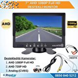7" AHD 1080P Full HD iki kamera girişli Monitör