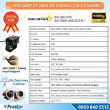 AHD 1080P ve Analog Pal Çevirilebilir 4 Pin Gece Görüşlü Metal Ayaklı Full HD Kamera