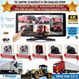 5 Kameralı 10.36" Dokunmatik Kayıtlı Ekranlı 256 GB SD Kart Destekli Araç Kamera Seti
