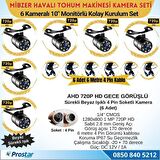 Mibzer için 6 Kameralı 10 inç Altıya Bölen Ekrandan Kayıtlı 256 GB SD Kart Destekli Monitör