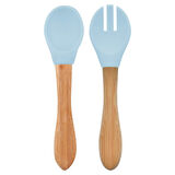 Mama Kaşığı ve Çatal Seti Mineral Blue