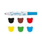 Nessiworld Carioca Jumbo Bebek Süper Yıkanabilir Keçeli Boya Kalemi 6'Lı +2 Yaş