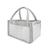 Nessiworld Nessiworld BabyJem Keçe Anne Bebek Bakım Çantası 772 Gri Çiçek