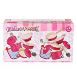 Nessiworld 3815-6A Emaye Tencere 11 Parça Pembe -Vardem Oyuncak