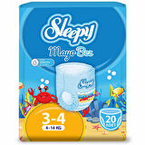 Nessiworld Sleepy Mayo Külot Bez 3-4 Beden 4-14 Kg 20 Adet